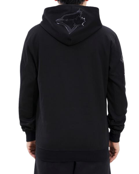 PRO STANDARD MEN'S MLB TORONTO BLUE JAYS ALL BLACK PULLOVER HOODIE