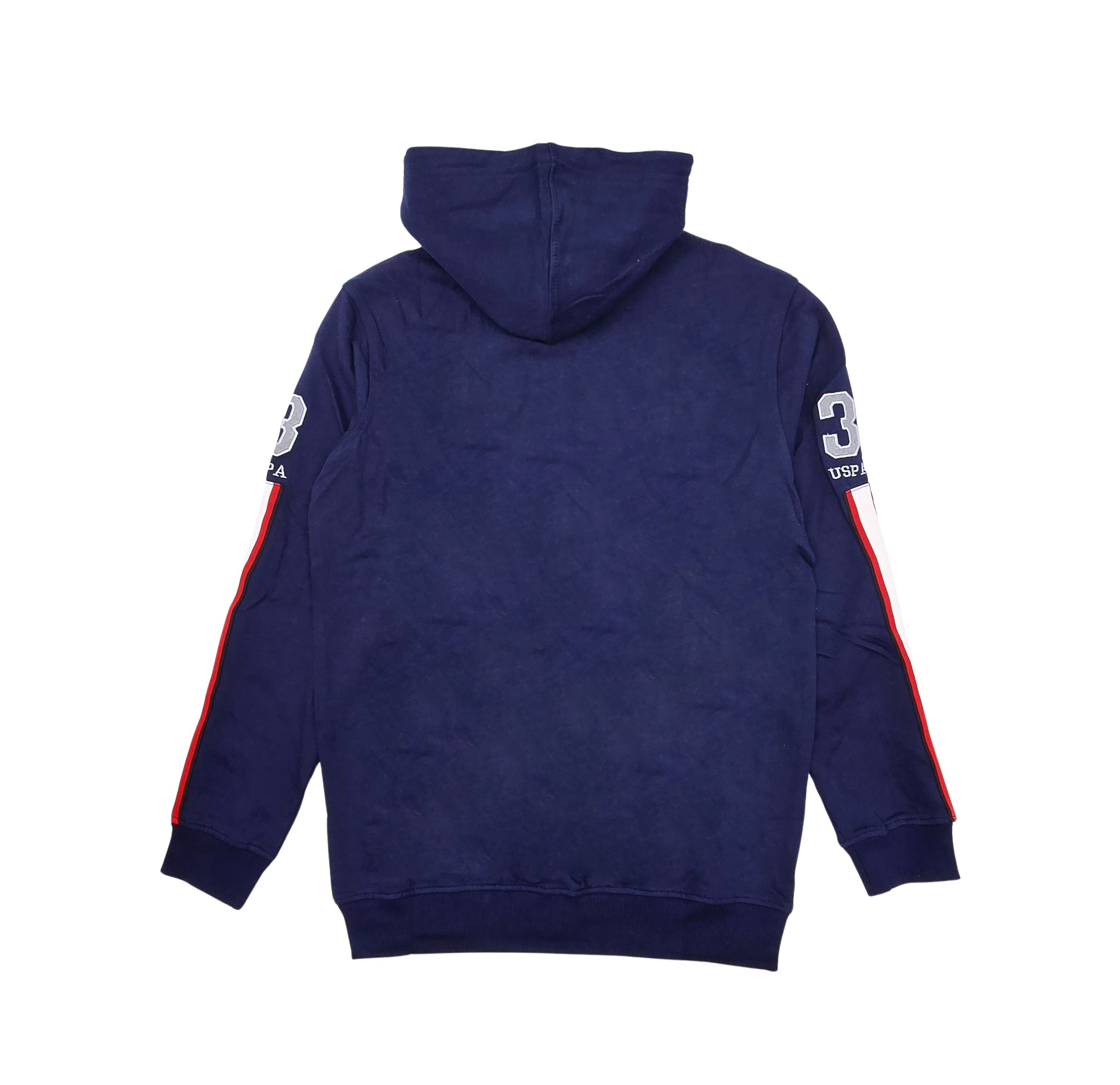 MEN'S U.S. POLO FLEECE PULLOVER HOODIE (NAVY BLUE)