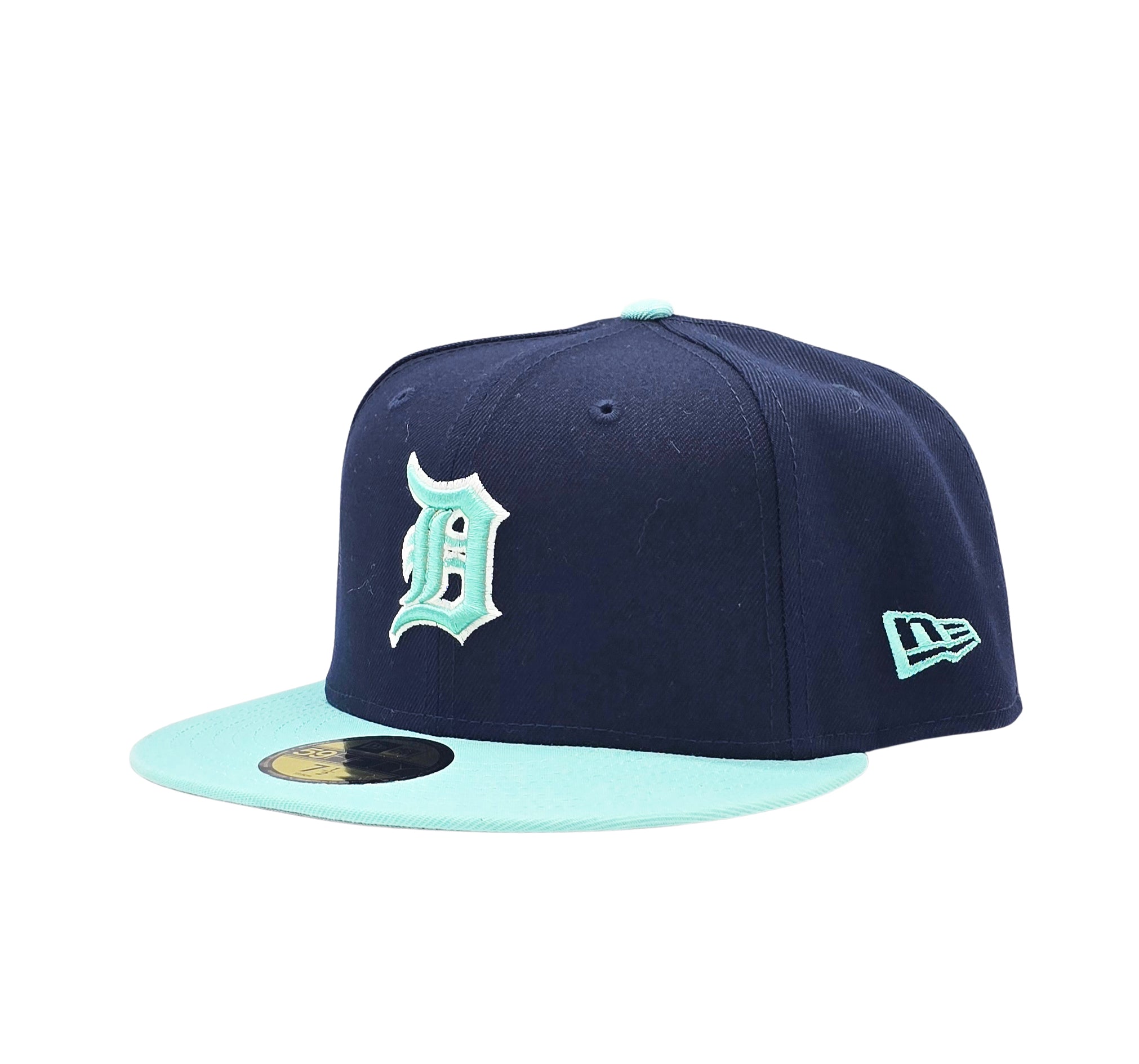 NEW ERA 59FIFTY MEN'S DETROIT TIGERS NAVY BLUE/TEAL FITTED HAT