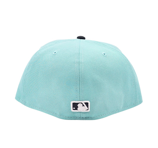 NEW ERA 59FIFTY MEN'S DETROIT TIGERS TEAL/BLACK FITTED HAT