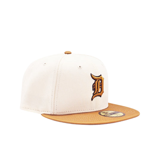 NEW ERA 59FIFTY MEN'S DETROIT TIGERS CREAM/BROWN FITTED HAT