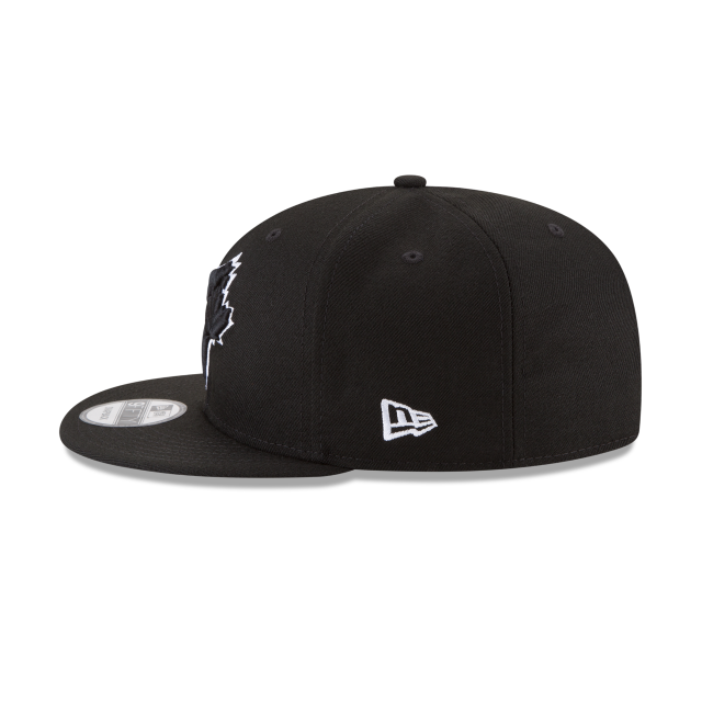 MEN'S NEW ERA MLB 9FIFTY TORONTO BLUE JAYS BLACK & WHITE SNAPBACK HAT