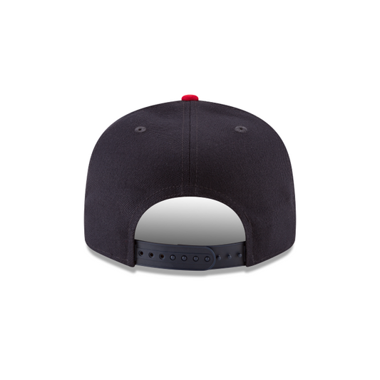 MEN'S NEW ERA MLB 9FIFTY ATLANTA BRAVES NAVY BLUE & RED SNAPBACK HAT