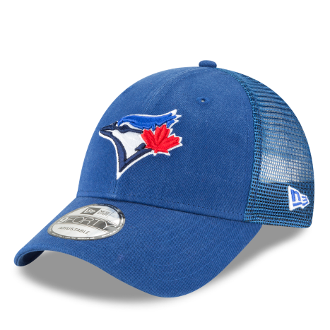 MEN'S NEW ERA MLB 9FORTY TORONTO BLUE JAYS ROYAL BLUE SNAPBACK TRUCKER HAT