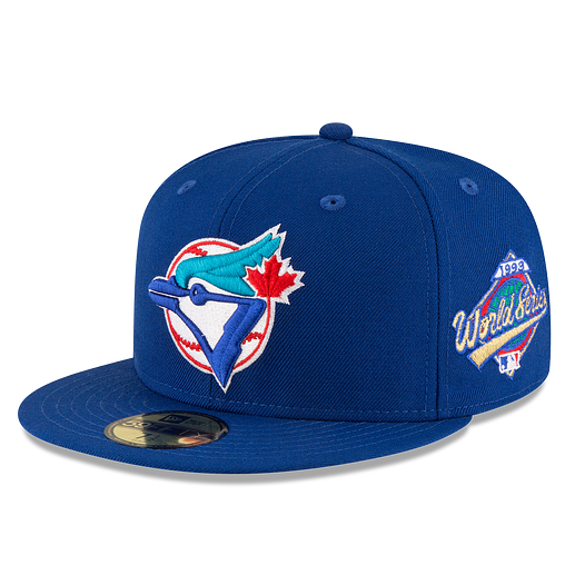 MEN'S NEW ERA MLB 18 59FIFTY WOOL WORLD SERIES 1993 TORONTO BLUE JAYS ROYAL BLUE OTC FITTED HAT