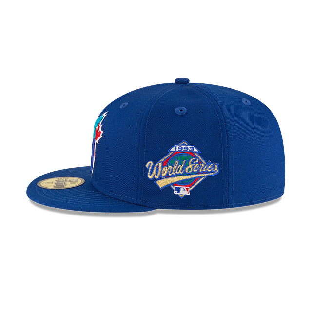 MEN'S NEW ERA MLB 18 59FIFTY WOOL WORLD SERIES 1993 TORONTO BLUE JAYS ROYAL BLUE OTC FITTED HAT