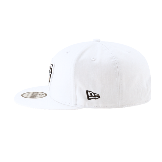 MEN'S NEW ERA NFL LAS VEGAS RAIDERS 9FIFTY WHITE SNAPBACK HAT