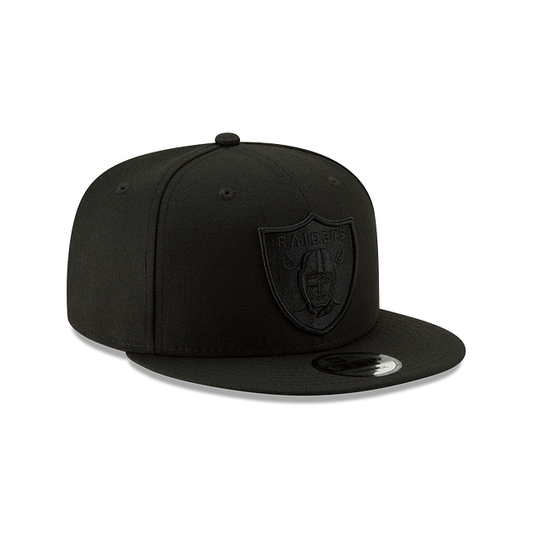 MEN'S NEW ERA NFL LAS VEGAS RAIDERS 9FIFTY ALL BLACK SNAPBACK HAT