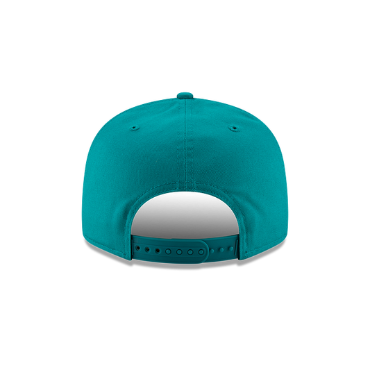 MEN'S NEW ERA NFL MIAMI DOLPHINS THROWBACK LOGO 9FIFTY TEAL SNAPBACK HAT