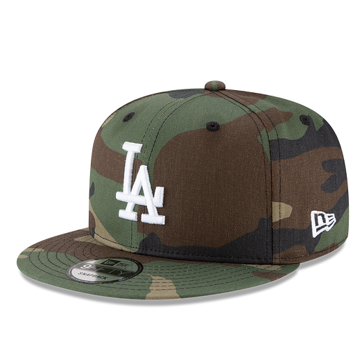 MEN'S NEW ERA MLB CHASE 9FIFTY LOS ANGELES DODGERS CAMO GREEN SNAPBACK HAT