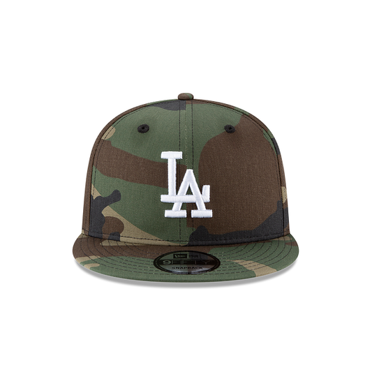 MEN'S NEW ERA MLB CHASE 9FIFTY LOS ANGELES DODGERS CAMO GREEN SNAPBACK HAT