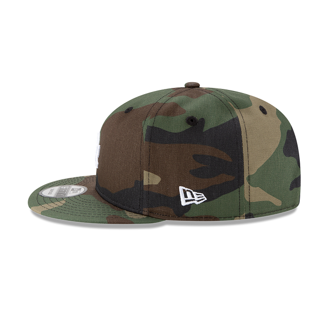 MEN'S NEW ERA MLB CHASE 9FIFTY LOS ANGELES DODGERS CAMO GREEN SNAPBACK HAT