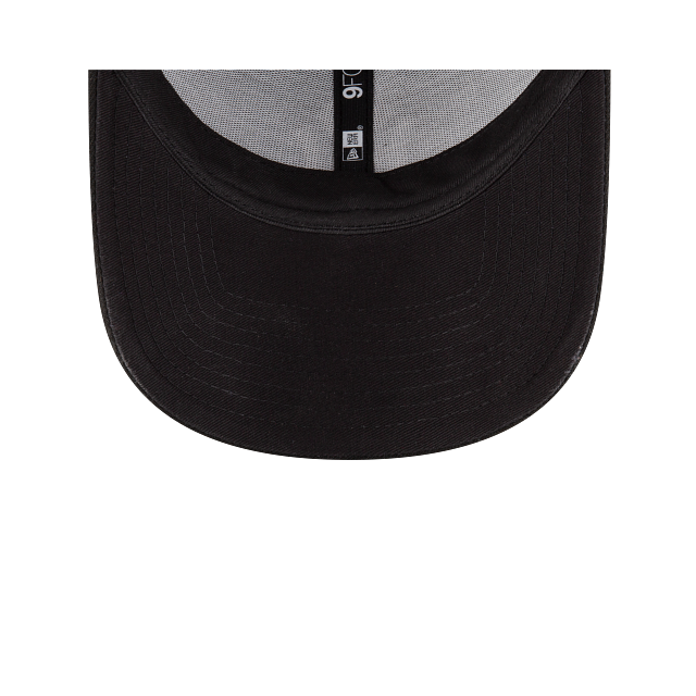 MEN'S NEW ERA MLB THE LEAGUE 9FORTY NEW YORK YANKEES BLACK & WHITE VELCRO ADJUSTABLE CAP