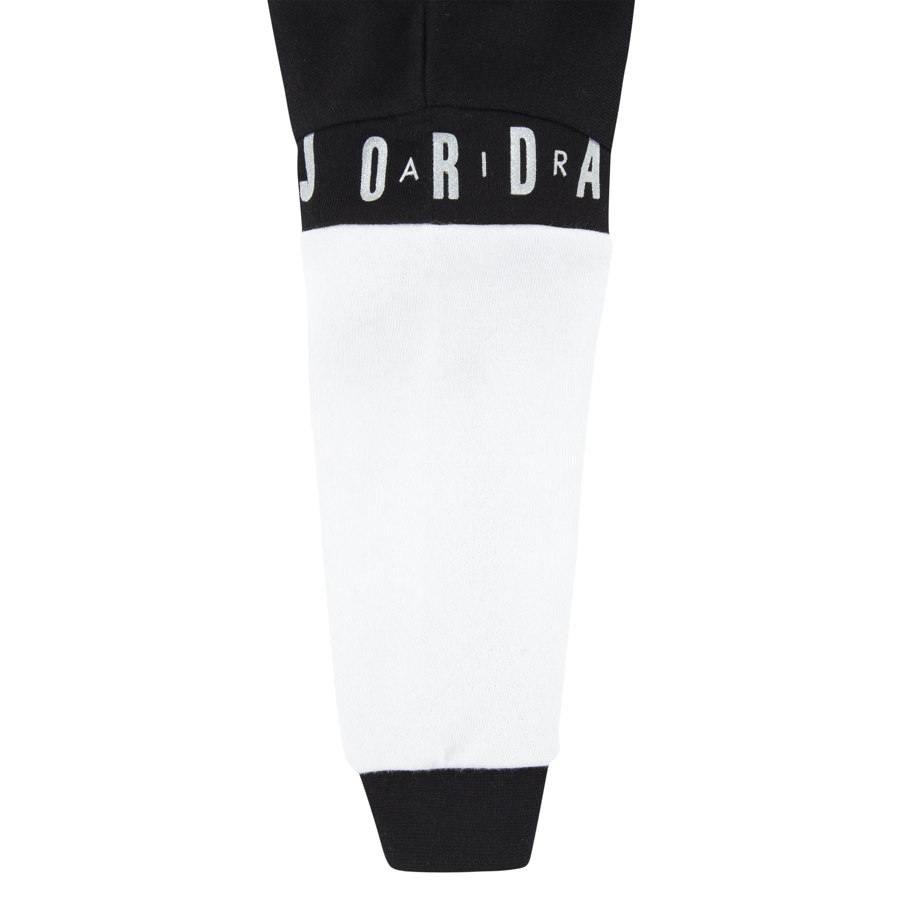 JORDAN INFANT HOLIDAY SHINE CREWNECK & LEGGING SET (BLACK/PINK SIZE 12M-24M)