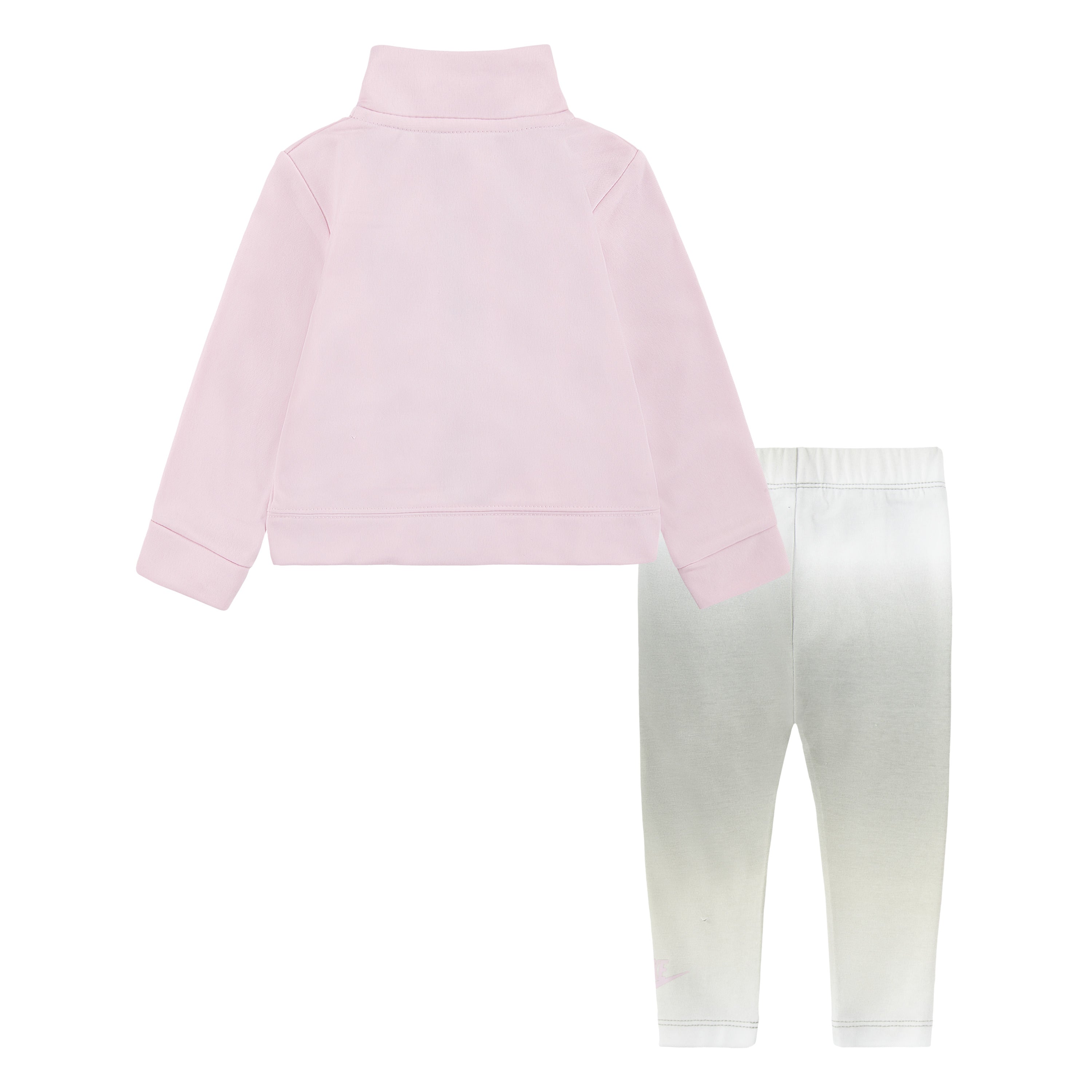 NIKE INFANT GIRLS TRICOT JACKET AND LEGGINGS SET (PINK/GREY SIZE 12M-24M)