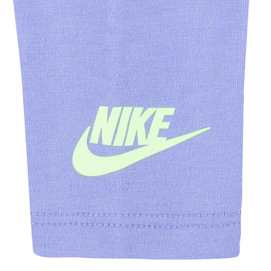 NIKE INFANT GIRLS PRINTED CLUB FLEECE LEGGINGS SET (LIGHT BLUE SIZE 12M-24M)