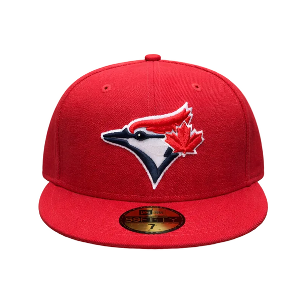 59FIFTY NEW ERA MLB TORONTO BLUE JAYS RED/WHITE FITTED HAT