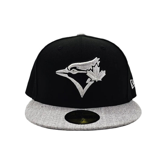 59FIFTY NEW ERA MLB TORONTO BLUE JAYS BLACK/GREY FITTED HAT