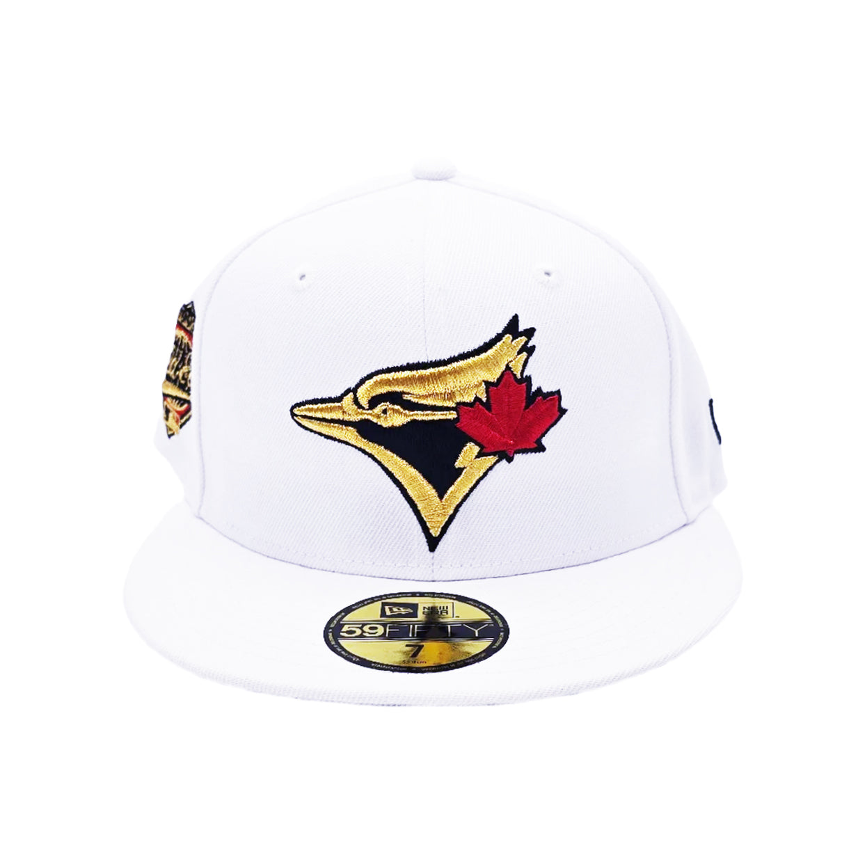 59FIFTY NEW ERA MLB 1993 WORLD SERIES TORONTO BLUE JAYS WHITE/GOLD FITTED HAT