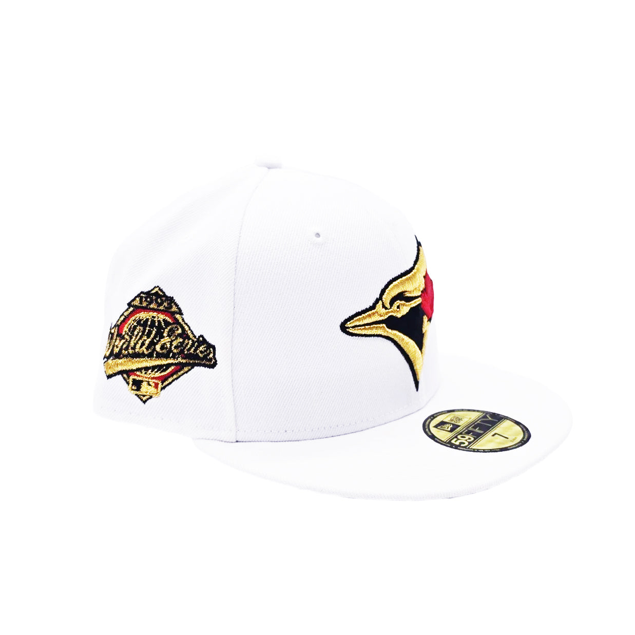 59FIFTY NEW ERA MLB 1993 WORLD SERIES TORONTO BLUE JAYS WHITE/GOLD FITTED HAT