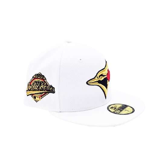59FIFTY NEW ERA MLB 1993 WORLD SERIES TORONTO BLUE JAYS WHITE/GOLD FITTED HAT