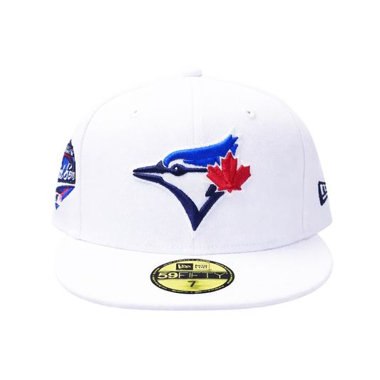 59FIFTY NEW ERA MLB 1992 WORLD SERIES TORONTO BLUE JAYS WHITE/BLUE FITTED HAT