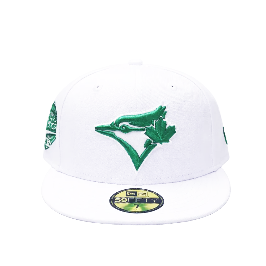 59FIFTY NEW ERA MLB 1992 WORLD SERIES TORONTO BLUE JAYS WHITE/GREEN FITTED HAT