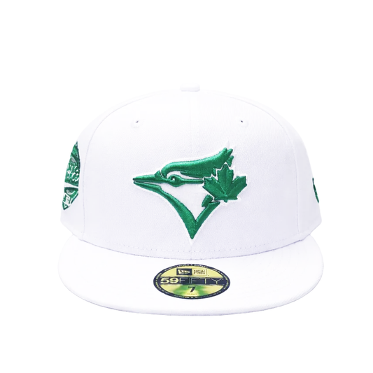 59FIFTY NEW ERA MLB 1992 WORLD SERIES TORONTO BLUE JAYS WHITE/GREEN FITTED HAT