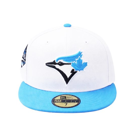 59FIFTY NEW ERA MLB 1992 WORLD SERIES TORONTO BLUE JAYS WHITE/FANATIC BLUE FITTED HAT