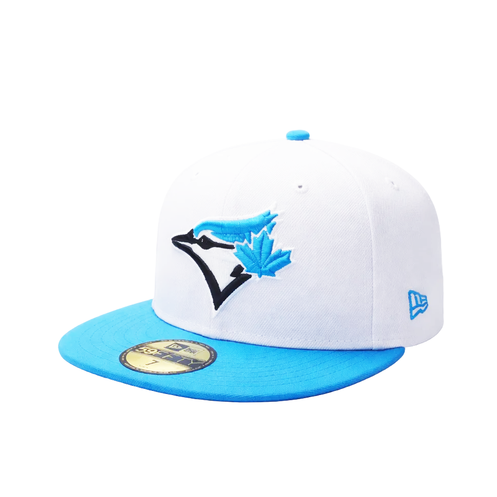 59FIFTY NEW ERA MLB 1992 WORLD SERIES TORONTO BLUE JAYS WHITE/FANATIC BLUE FITTED HAT