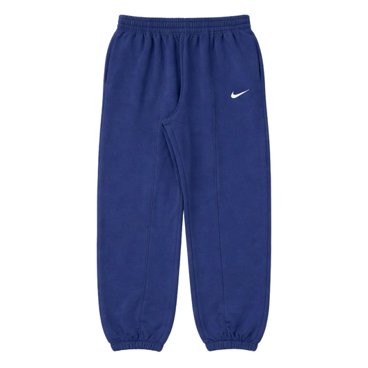 NIKE WOMEN'S W NSW MIS RISE LOOSE FIT FLEECE JOGGER PANTS (NAVY BLUE)
