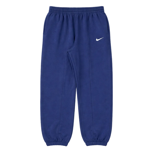 NIKE WOMEN'S W NSW MIS RISE LOOSE FIT FLEECE JOGGER PANTS (NAVY BLUE)