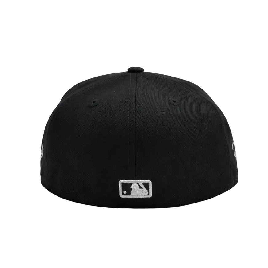 59FIFTY NEW ERA MEN'S MLB 1993 WORLD SERIES TORONTO BLUE JAYS BLACK/WHITE FITTED HAT