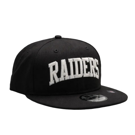9FIFTY NEW ERA MEN'S NFL LAS VEGAS RAIDERS BLACK SNAPBACK HAT