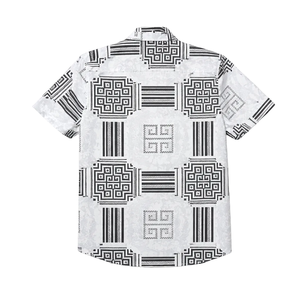 V.I.P. COLLECTION MEN'S BUTTON UP SHORT SLEEVES SHIRT (WHITE VFSS-51)