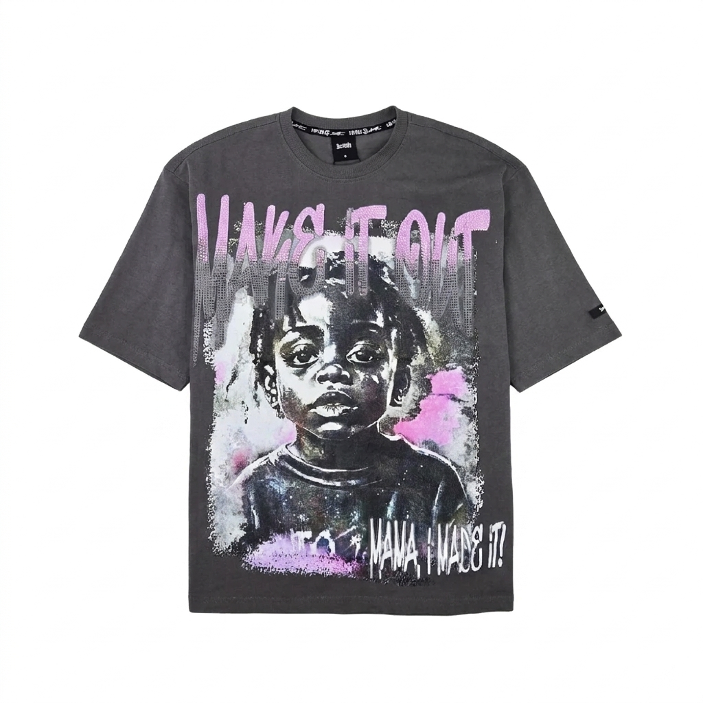 SWITCH MEN'S STAY DEVIOUS, MAKE IT OUT GRAPHIC T-SHIRT (GREY)