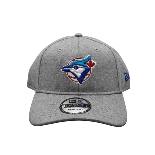 9TWENTY NEW ERA MLB TORONTO BLUE JAYS GREY ORIGINAL LOGO STRAPBACK ADJUSTABLE CAP