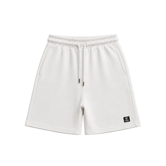 MEN'S SPORTS KNIT FRENCH TERRY SHORTS (WHITE)