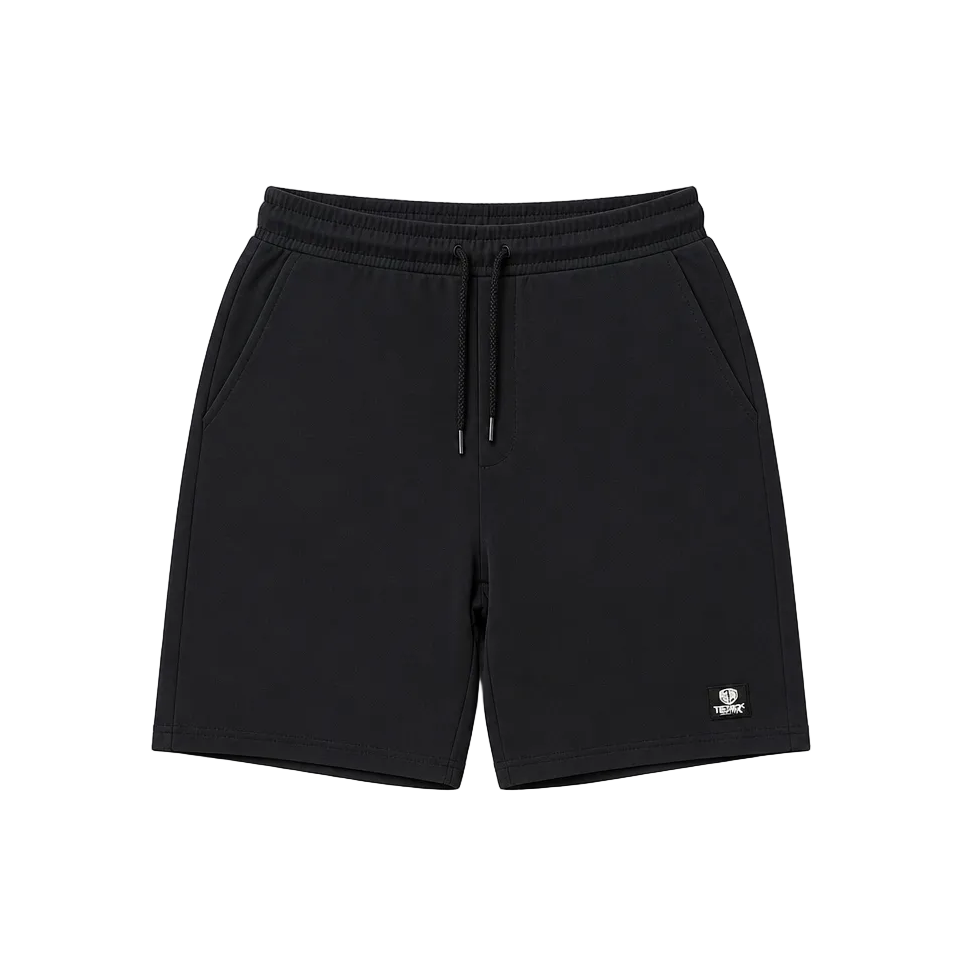 MEN'S SPORTS KNIT FRENCH TERRY SHORTS (BLACK)