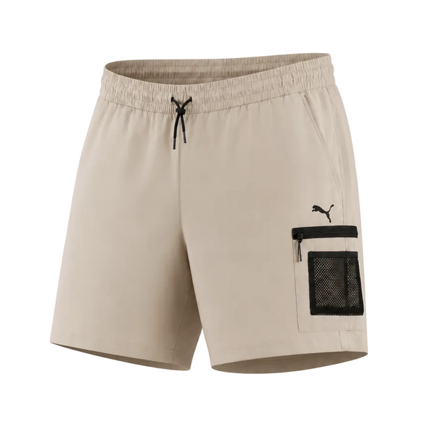 PUMA MEN'S OPEN ROAD 9" DRY CELL TECH BEIGE SHORTS