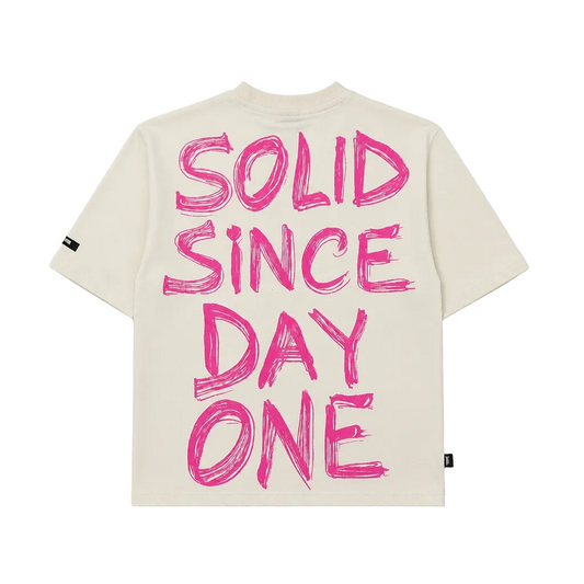 SWITCH MEN'S STAY SOLID GRAPHIC T-SHIRT (CREAM)