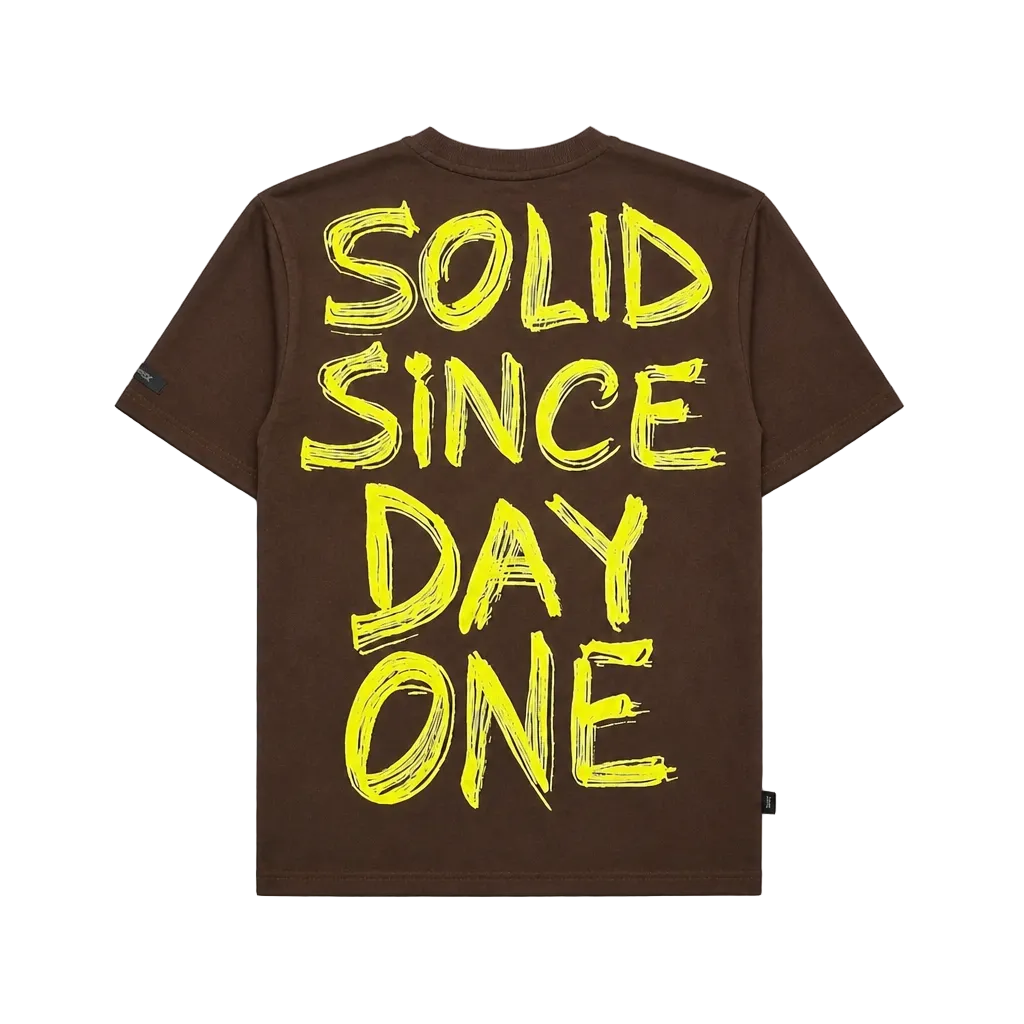 SWITCH MEN'S STAY SOLID GRAPHIC T-SHIRT (BROWN)