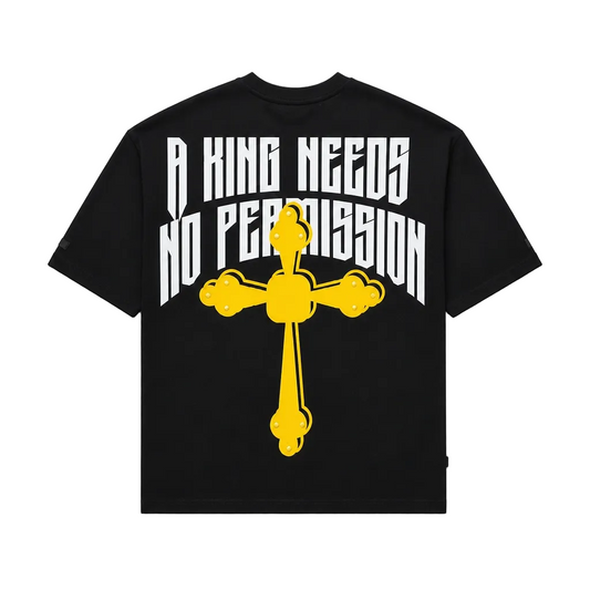 SWITCH MEN'S RHINESTONE BORN TO REIGN GRAPHIC T-SHIRT (BLACK)