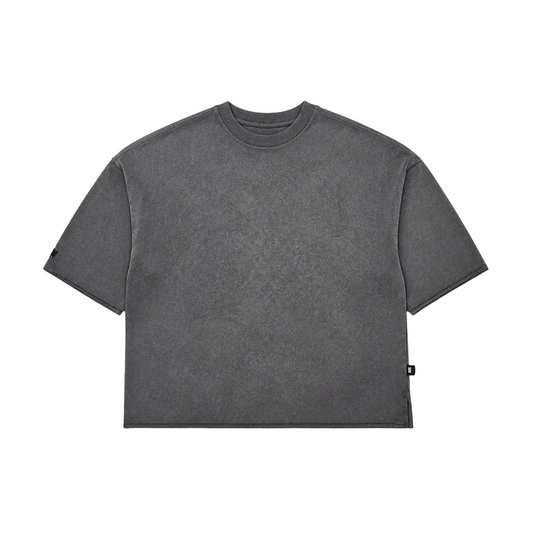 SWITCH MEN'S RHINESTONE LOAD UP CROPPED GRAPHIC T-SHIRT (GREY)