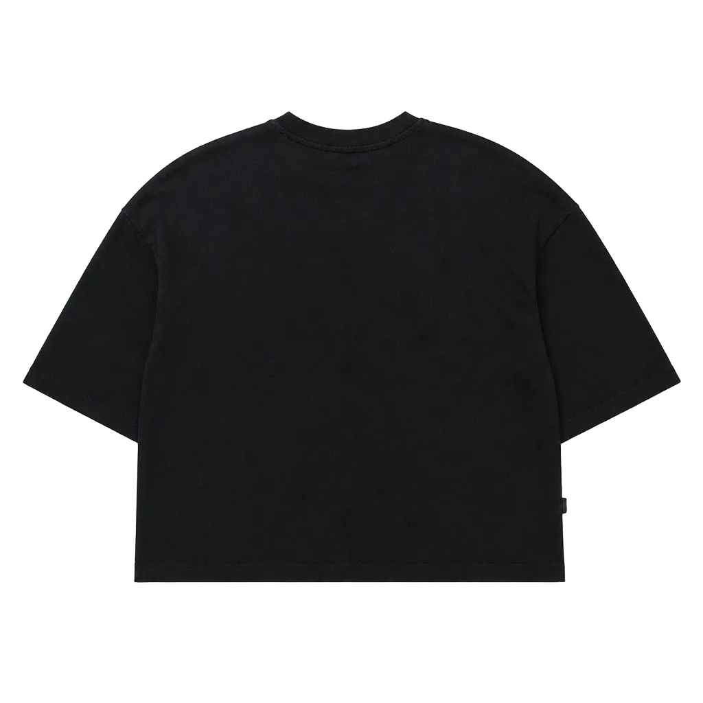 SWITCH MEN'S RHINESTONE LOAD UP CROPPED GRAPHIC T-SHIRT (BLACK)