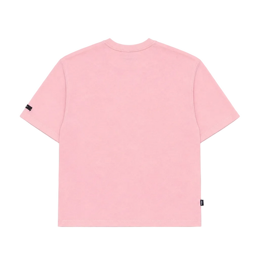 SWITCH MEN'S RHINESTONE BROKEN SKULL DROP SHOULDER GRAPHIC T-SHIRT (PINK)