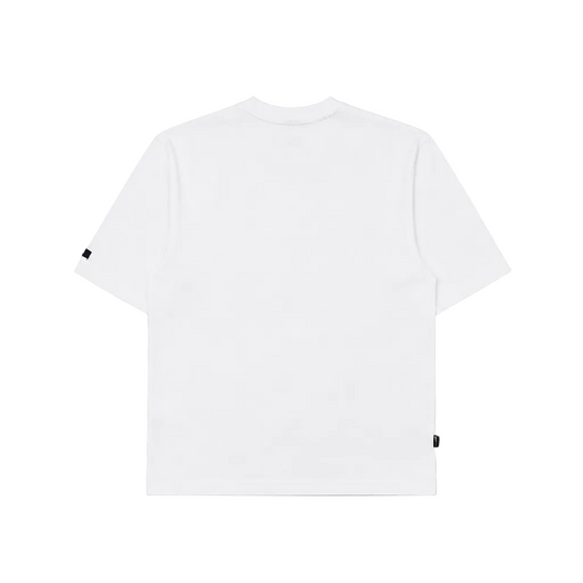 SWITCH MEN'S RHINESTONE MINERAL WASHED SKULL DROP SHOULDER GRAPHIC T-SHIRT (WHITE)