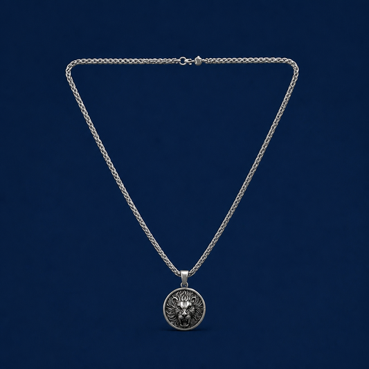 29INCH 4MM SILVER TONE STAINLESS STEEL PENDANT & CHAIN NECKLACE