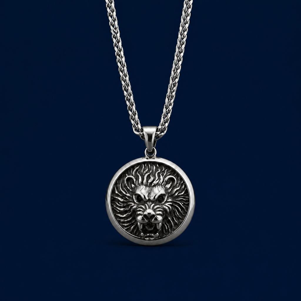 29INCH 4MM SILVER TONE STAINLESS STEEL PENDANT & CHAIN NECKLACE