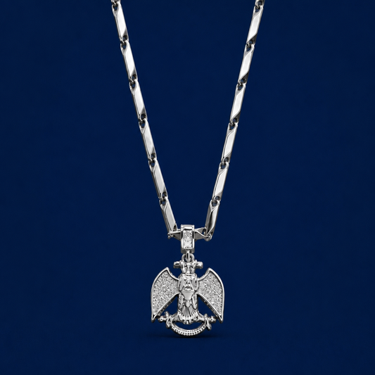 30INCH 5MM SILVER TONE STAINLESS STEEL BIRD PENDANT & CHAIN NECKLACE